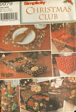 SIMPLICITY HOLIDAY 7846 CHRISTMAS DECORATIONS SEWING PATTERN VINTAGE picture