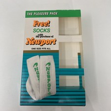 Vintage Newport Cigarette Free Socks With Purchase NEW Legacy No Longer Supplied picture