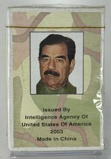 2003 US INTELLIGENCE AGENCY SADDAM HUSSEIN TRADING CARD DECK *NEW* picture