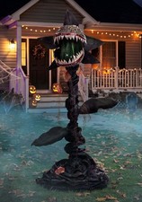 5 FT ANIMATED MAN EATING CARNIVOROUS PLANT ANIMATRONIC HALLOWEEN PROP picture