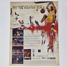 NBA Hoopz PS2 Dreamcast GameBoy Color Shaq Richter Print Ad/Poster Promo Art picture