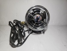 Vintage GOULD Capsule-Coil “Cool It” Desk Fan — Industrial Retro Metal Mini Fan  picture