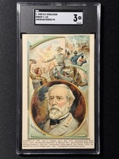 1908 American Heroes Post Card Robert E. Lee, SGC 3 Donaldson Lithograph PC picture