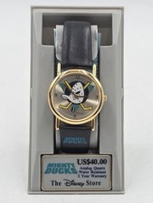 DISNEY'S MIGHTY DUCKS WATCH WITH ROTATING PUCK IN CASE EXTREMELY RARE Vintage picture