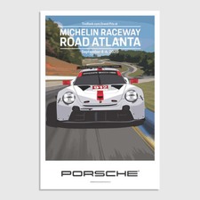 PORSCHE IMSA MICHELIN RACEWAY ROAD ATLANTA 2020 RACE POSTER 12