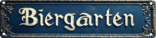 Vintage Tin Biergarten Sign Retro Metal Sign Suitable for Home Street Shop Garag picture