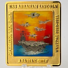USS Abraham Lincoln CVN-72 WESTPAC 2010-2011 Operation New Dawn Challenge Coin picture
