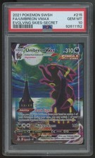 2021 Pokemon Umbreon VMax Evolving Skies Secret Rare #215 PSA 10 picture