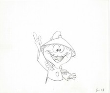 Quisp Quake Quunchy Jay Ward Animation Cel Drawing Rocky Bullwinkle studio 006 picture