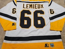 MARIO LEMIEUX Pittsburgh Penguins Signed Autographed Starter Hockey Jersey picture