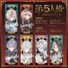 4Pc/set Hot Identity V Seer Prisoner Ithaqua Fan Merch Series Laser Ticket Card picture