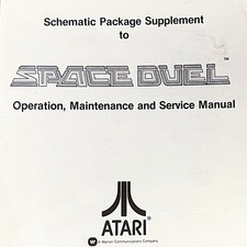 Atari Space Duel Arcade Video Game Manual Schematics ORIGINAL picture