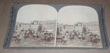 Johnson Salt Lake City Utah Stereoview Pleasures of Bathing at Beautiful Saltair picture