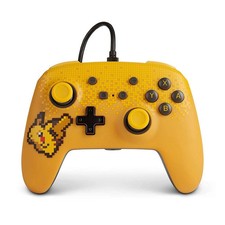 Pokemon PowerA Nintendo Switch Wired Pro Controller Pixel Pikachu New Authentic picture