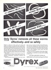 Dyrex by Fort Dodge Removes Worms Effectively and Safely Vtg Magazine Print Ad picture