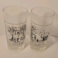 Souvenir Drinking Glass - Mission Senora Del Carmen, Ysleta Texas picture