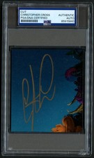 Christopher Cross signed autograph 3.5x3.5 Singer Songwriter Cut PSA Slabbed picture