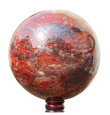 XL 255MM Red Brecciated Jasper Crystal Healing Chakra Metaphysical Stone Sphere picture