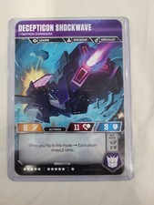 HASBRO TRANSFORMERS WAVE 1 TCG DECEPTICON SHOCKWAVE RT T14/T40 RARE FOIL CARD picture