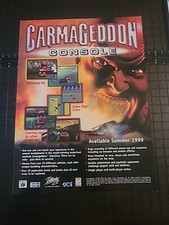 Carmageddon Video game Print Ad 1999 8x11 Wall Art Decor  picture