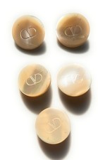 5 Designer Valentino Ivory Mother Of Pearl W With Engraved   “ V “Button 1” picture