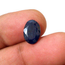 Delightful Blue Sapphire Faceted 3.85 Crt Oval Shape Awesome Loose Gemstone picture