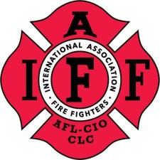 4 Inch Reflective IAFF Red Firefighter Maltese Sticker Decal picture
