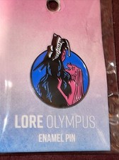 LORE OLYMPUS PERSEPHONE & CERBERUS ENAMEL PIN New Sealed Mint Wolf picture