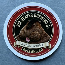 Big Beaver Brewing Company STICKER decal craft Brewery Micro Beer 3” Vinyl picture
