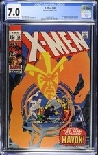 X-MEN #58 CGC 7.0 OWW PAGES-1ST HAVOK IN COSTUME-NEW CASE  picture