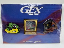 SDCC 2026 EXCLUSIVE Limited Run Games Square Enix Gex Trilogy Pin Set of 3 picture
