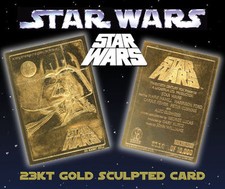 STAR WARS Original Movie Poster Genuine 23K GOLD CARD $14.95 Officially Licensed picture