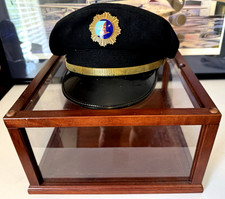VTG. Eastern Airlines Pilot's Captain's Uniform Hat w Golden Falcon Badge w Name picture
