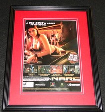 Narc 2005 Playstation 2 PS2 Framed 11x14 ORIGINAL Advertisement picture