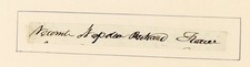 Napoleon Bertrand Autograph Signed Snippet St Helena Interest Vicomte France picture