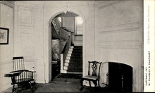 Stenton Hall and Staircase, 1911 Postcard picture