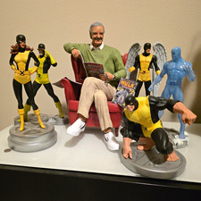 Bowen Classic Xmen set with Beast Kingdom Stan Lee Tribute Statue picture