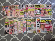 21 Vintage 1990’s Tabloids GLOBE STAR NATIONAL EXAMINER ENQUIRER JonBenet Ramsey picture