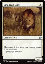Savannah Lions [Foundations] Magic MTG picture