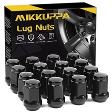 MIKKUPPA M12x1.5 ATV Lug Nuts, Black 16PCS 12x1.5 Aftermarket Lug Nuts picture