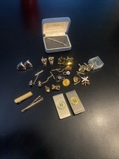Vintage Mixed Lot Of Pins & Lapels Cuff Links Unique Jewelry VTG SHIPS FREE picture