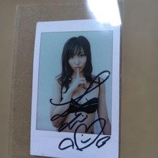 Risa Yoshiki Auto Autographed Signed Cheki Japanese Idol picture