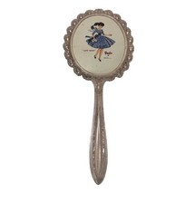 Rare Vintage Barbie 1962 “Let’s Dance “ Pink Vanity Hand  Mirror READ picture
