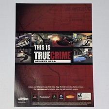 True Crime Streets Of LA PlayStation 2 PS2 Xbox GameCube This is Print Ad/Poster picture