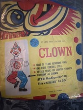 Sealed New Old Stock 1973 Ben Cooper Clown Child Costume picture