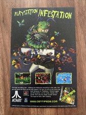 Centipede Print Ad Sony PlayStation Retro Arcade Classics 80s 90s 00s Vintage picture