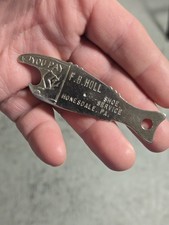Old Vintage Rare Advertising F.B Holl Shoe Store Honesdale PA Beer Bottle Opener picture