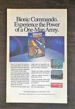 1989 Bionic Commando Video Game Full Page Ad picture