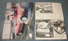 1972 Corvette D/SA Drag Car Vintage Article 