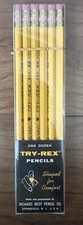 Vintage TRY-REX 12 Pack NOS #2 Soft 330 Richard Best Comfort Pencils USA picture